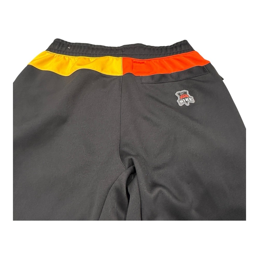 NIKE Frenzy Jogger Pants‎ Small Mens Black Orange Yellow Skull Logo Basketball - Picture 9 of 14